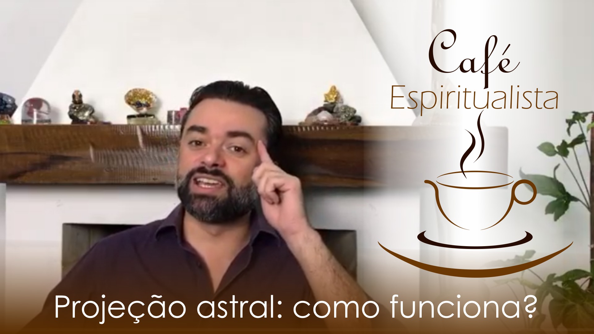Daniel Souza apresentando o programa Café Espiritualista